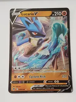 💎 POKEMON SWORD & SHIELD ASTRAL RADIANCE LUCARIO V 078/189 💎 - Image 1
