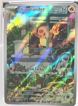 PSA 8 NM-MT 2023 POKEMON OBSIDIAN FLAMES ETB CHARMANDER NO. 044 - Image 3