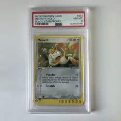 Meowth Black Star Promo #13 Holo - PSA 8 MINT - 2003 Expedition eReader Pokemon - Image 1