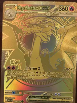 Pokemon Mega Charizard X EX Holo Mega Hyper Rare 130/094 Phantasmal Flames - Image 1
