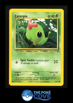 Caterpie 53/75 | Neo Discovery Unlimited | Pokemon Common | HP Yuka Morii - Image 1