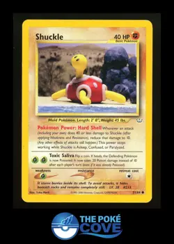 Shuckle 51/64 | Neo Revelation Unlimited | Pokemon Common | HP Yuka Morii - Image 1