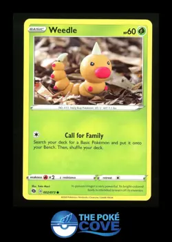 Weedle 002/073 | Champion's Path | Pokemon Common | NM Yuka Morii - Image 1