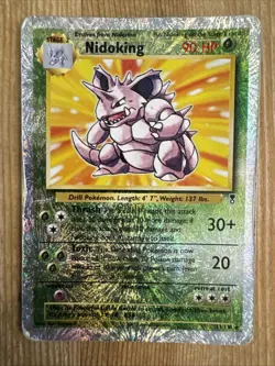 Pokemon TCG Nidoking Legendary Collection 31/110 Regular Rare VERY DAMAGED - Image 1