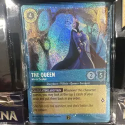 RARE PROMO The Queen Mirror Seeker Glimmer Foil Fabled Disney Lorcana Costco - Image 1