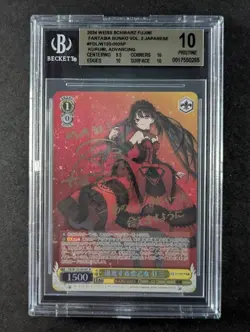 2024 Weiss Schwarz KURUMI TOKISAKI #W120-003SP Gold Foil & Signed JPN BGS 10 - Image 1