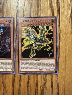 * EGYPTIAN GOD 3 CARD SET * SLIFER RA OBELISK PRISMATIC SECRET RARE TN19 YUGIOH! - Image 4