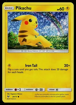 Pokemon Card - Pikachu Shining Legends 28/73 Common 2017 General Mills Promo - Image 1