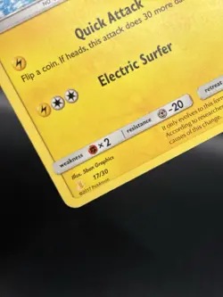 Alolan Raichu 17/30 - Pokemon Trainer Kit Card - MP - Image 2