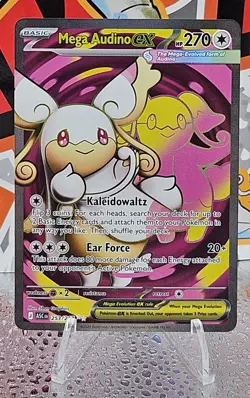 Mega Audino EX 253/217 Ascended Heroes Ultra Rare Full Art Card NM Pokemon TCG - Image 1