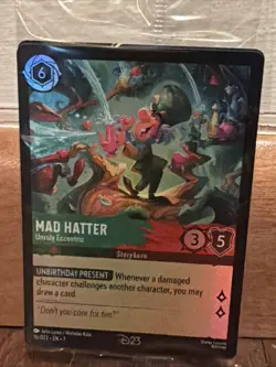 D23 Disney Lorcana Mad Hatter Promo Card Sealed In Original Packaging Brand New - Image 1