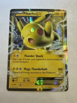 2016 Pokemon XY174 Promo Pikachu EX Pokemon Card MP - Image 1