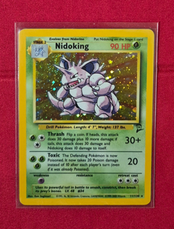 Nidoking Holo Pokemon Card - Base Set 2 - (1999-2000) - MP - Vintage - #11/130 - Image 1