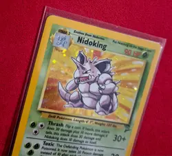 Nidoking Holo Pokemon Card - Base Set 2 - (1999-2000) - MP - Vintage - #11/130 - Image 2