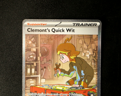 Pokemon Card TCG - Clemonts Quick Wit 243/191 - Surging Sparks - SIR - NM ⭐ - Image 2