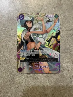 One Piece Card Game MS. ALL SUNDAY SP ENGLISH EN OP04-064 SP Alternate Art NM - Image 1