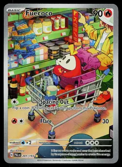 Pokemon Card - Fuecoco Paldea Evolved 201/193 Illustration Rare 2023 - Image 1