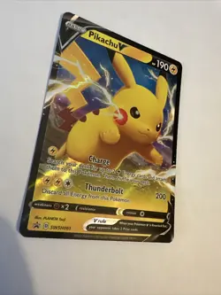 Pikachu V SWSH061 Black Star Promo Mint Pokemon Card - Image 1