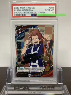 Kirishima Eijiro PSA 10 My Hero Academia Promo Card Game Tomy Gem Mint - Image 1
