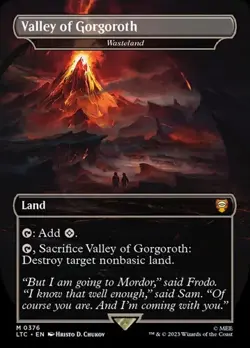 Wasteland "Valley of Gorgoroth" - Extended Art LTC NM MTG - Image 1