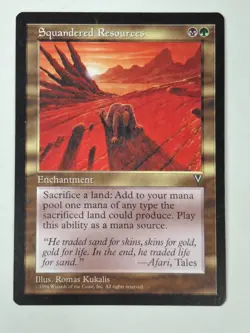 MTG Squandered Resources Vision NM Vintage Magic the Gathering Reserve List BB - Image 1