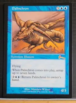 Mtg PALINCHRON NM Urza's Legacy 38/143 Reserve List -Argo- - Image 1