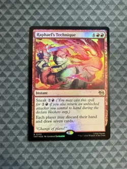 MTG Raphael’s Technique #0105 Foil Rare Teenage Mutant Ninja Turtles (TMT) - Image 1