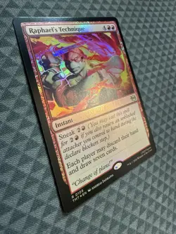 MTG Raphael’s Technique #0105 Foil Rare Teenage Mutant Ninja Turtles (TMT) - Image 2