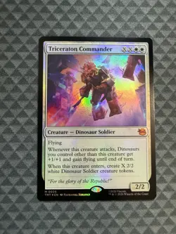 MTG Triceraton Commander #0025 Foil Mythic Teenage Mutant Ninja Turtles (TMT) - Image 1