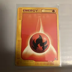 Fire Energy 161/165 Common Expedition Pokemon Card 2002 - Image 1