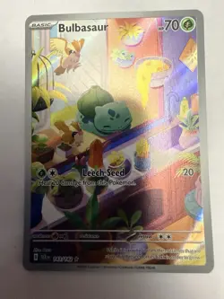 Bulbasaur, Pokemon, Stellar Crown, HOLO Illustration Rare, 143 - Image 2