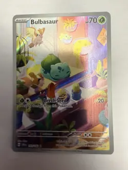 Bulbasaur, Pokemon, Stellar Crown, HOLO Illustration Rare, 143 - Image 3