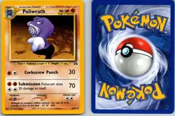 POLIWRATH POKEMON NEO DISCOVERY 28/75 RARE MP UNLIMITED - Image 1