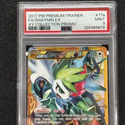 2017 Pokemon Premium Trainer Shaymin EX 77a/108 XY Collection Promo PSA 9 - Image 2