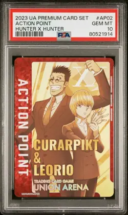 Hunter x Hunter PSA10 Kurapika Leorio Action Points Promo Card - Image 1