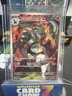 *CRIMP ERROR* Pokemon Team Rockets Houndoom 191/182 Destined Rivals IR Full Art - Image 1