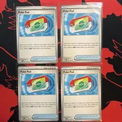 4x Poke Pad 081/088 x4 - NM Perfect Order Pokemon Playset ME03 - Image 1