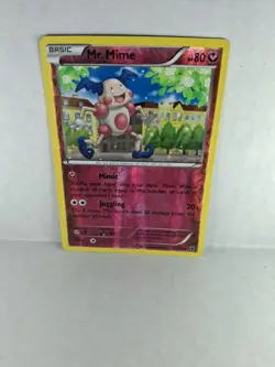 Pokemon - Mr. Mime - 67/124 - Rare - Reverse Holo - XY - Fates Collide - NM - Image 1