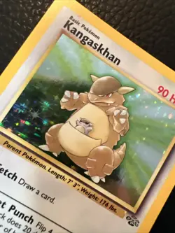 # Pokemon TCG Kangaskhan Jungle 5/64 Holo Unlimited Holo Rare Vintage 1999 LP+ - Image 3