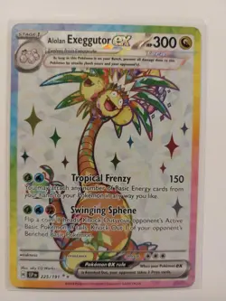 ALOLAN EXEGGUTOR EX 225/191 ULTRA RARE SURGING SPARKS POKEMON HOLO NM - Image 2