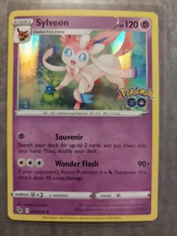 SYLVEON 035/078 HOLO RARE POKEMON GO POKEMON HOLO LP - Image 2