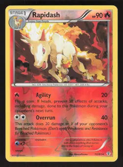 Pokemon TCG Generations Reverse Holo Rapidash #15/83 - Image 1