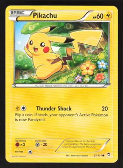 Pokemon TCG XY - Furious Fists Pikachu #27/111 - Image 1