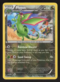 Pokemon TCG XY - Furious Fists Reverse Holo Flygon #76/111 - Image 1
