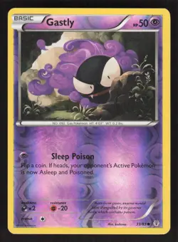 Pokemon TCG Generations Reverse Holo Gastly #33/83 - Image 1