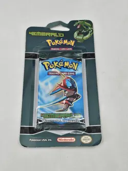 2005 Vintage Pokemon (( EX EMERALD )) Factory Sealed Blister Pack ( Deoxys ) Art - Image 1