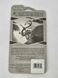 2005 Vintage Pokemon (( EX EMERALD )) Factory Sealed Blister Pack ( Deoxys ) Art - Image 2