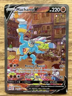 Machamp V Alt Full Art 172/189 Astral Radiance Holo NM Pokemon TCG 2022 - Image 1