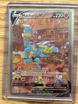 Machamp V Alt Full Art 172/189 Astral Radiance Holo NM Pokemon TCG 2022 - Image 2