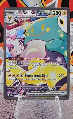 Iono's Bellibolt ex 183/159 SIR Journey Together Pokemon TCG NM - Image 1